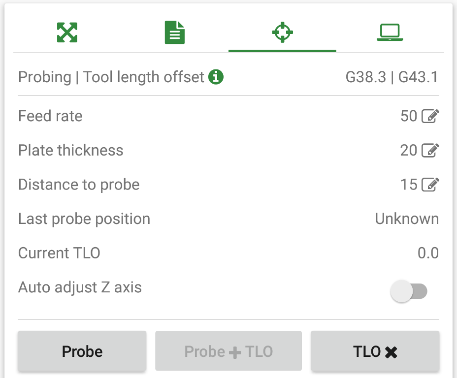 Probing and Tool Length Offset